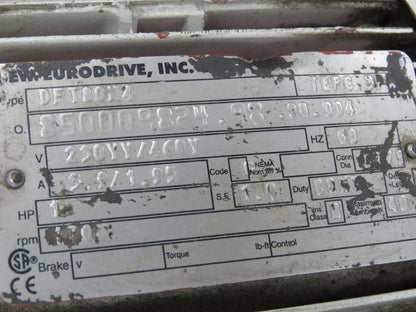 Transnorm TS1500/100 24" Belt Conveyor 45° RH Curve 250 FPM 460V Chain Drive