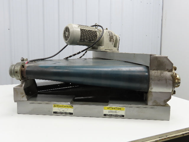 Transnorm TS1500/100 20" Belt Conveyor 45° LH Curve 250 FPM 460V Chain Drive