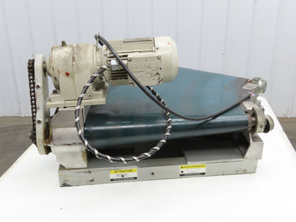 Transnorm TS1500/100 20" Belt Conveyor 45° LH Curve 250 FPM 460V Chain Drive