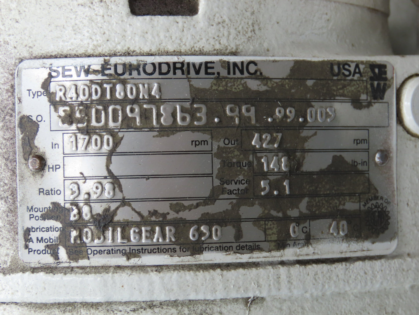 Transnorm TS1500/100 20" Belt Conveyor 45° LH Curve 250 FPM 460V Chain Drive