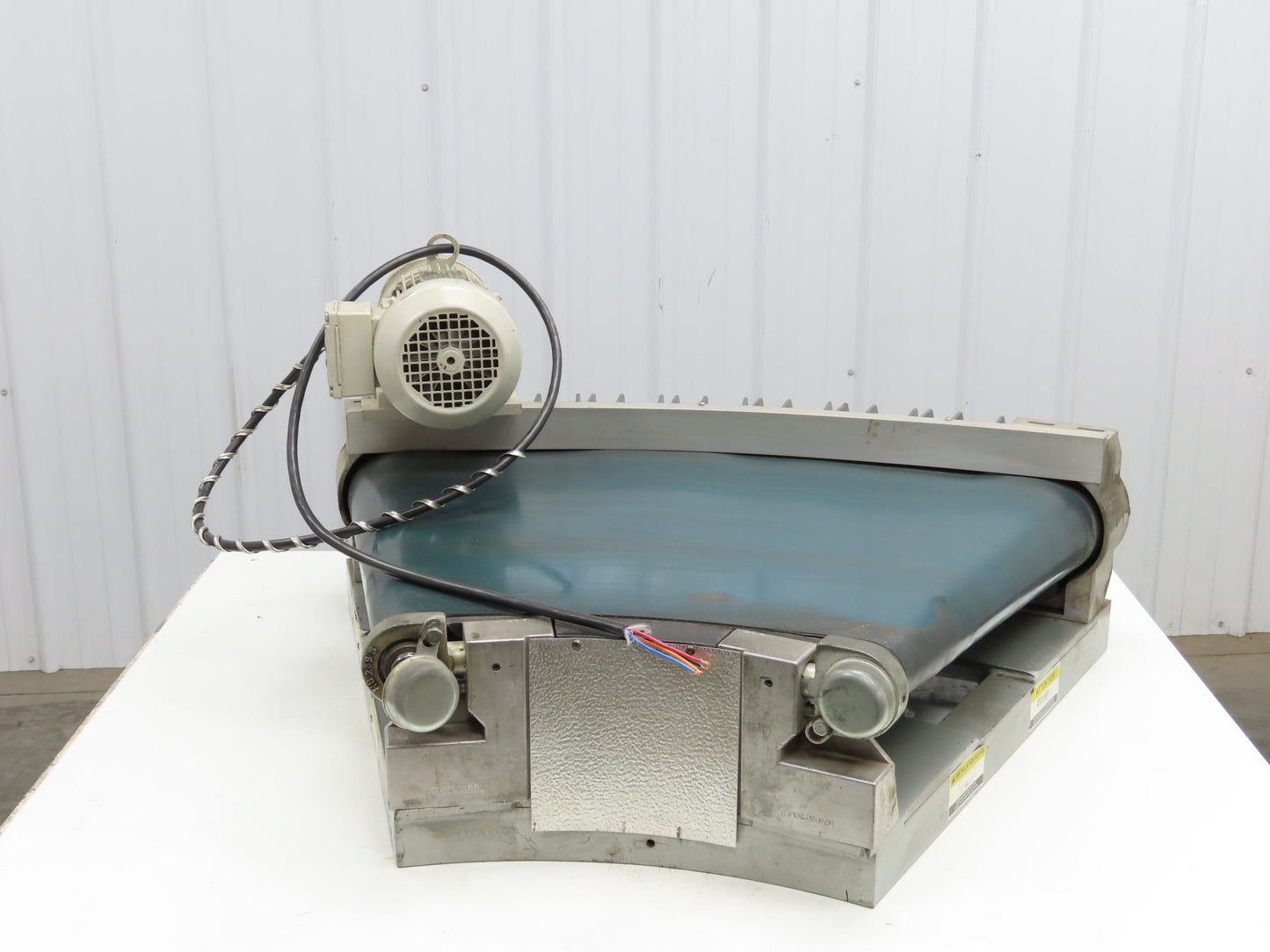 Transnorm TS1500/100 20" Belt Conveyor 45° LH Curve 250 FPM 460V Chain Drive