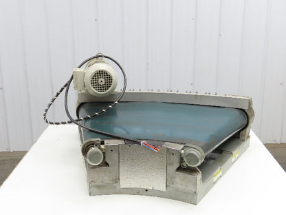 Transnorm TS1500/100 20" Belt Conveyor 45° LH Curve 250 FPM 460V Chain Drive