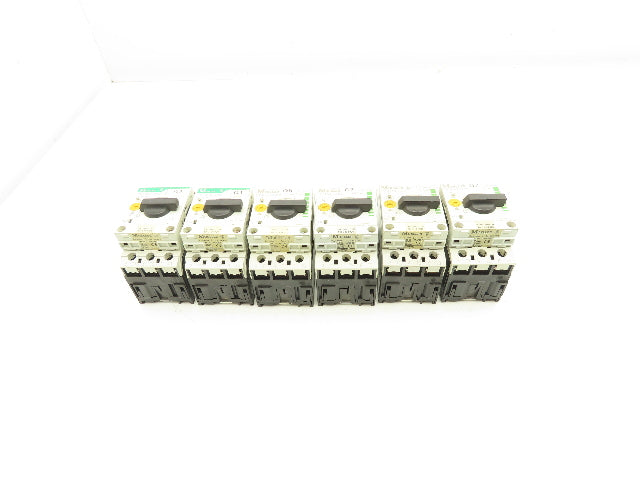 Moeller PKZMO-0.63 Circuit Breaker Motor Protector 0.4-0.63A 600VAC 3PH Lot Of 6