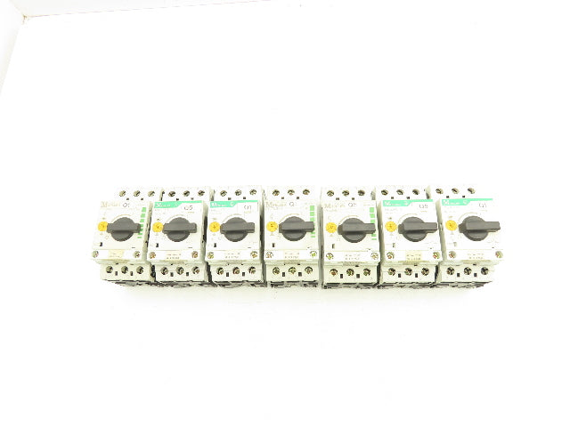 Moeller PKZM0-1 Circuit Breaker Motor Protector 1A 600VAC 3PH 1/2HP Lot Of 7