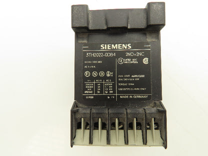 Siemen 3TH2022-0DB4 Contactor Relay 230V 3A 17-30VDC 2NO 2NC Lot Of 7