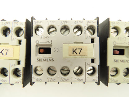 Siemen 3TH2022-0DB4 Contactor Relay 230V 3A 17-30VDC 2NO 2NC Lot Of 7