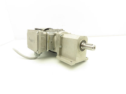 Lenze G50AH045MVBR2C Inline Gearmotor w/Brake 230/460V 3PH 14.8:1 Reducer 113rpm