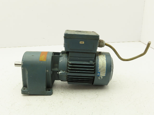 ABM G71/3D56C-4 Inline Gearmotor .18kw 230/460V 3PH 13.8:1 Reducer 113rpm