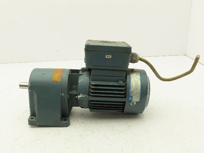 ABM G71/3D56C-4 Inline Gearmotor .18kw 230/460V 3PH 13.8:1 Reducer 113rpm