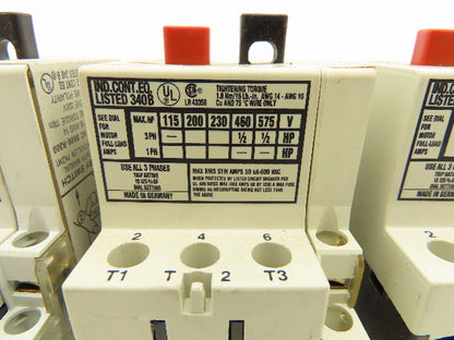 Klockner Moeller PKZM 1-1 Manual Motor Starter 1/2 HP 660V 1A 3Ph Lot Of 7