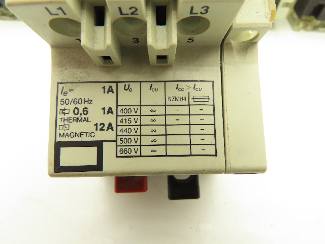 Klockner Moeller PKZM 1-1 Manual Motor Starter 1/2 HP 660V 1A 3Ph Lot Of 7