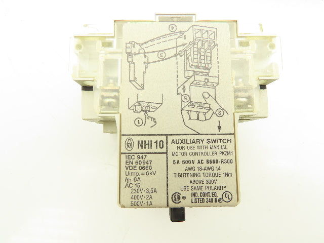 Klockner Moeller PKZM 1-1 Manual Motor Starter 1/2 HP 660V 1A 3Ph Lot Of 7