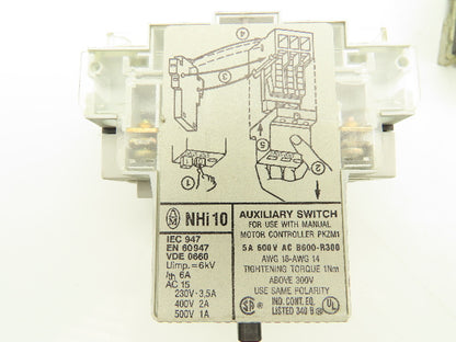 Klockner Moeller PKZM 1-0,6 Manual Motor Starter 1/2 HP 660V 3Ph Lot Of 9