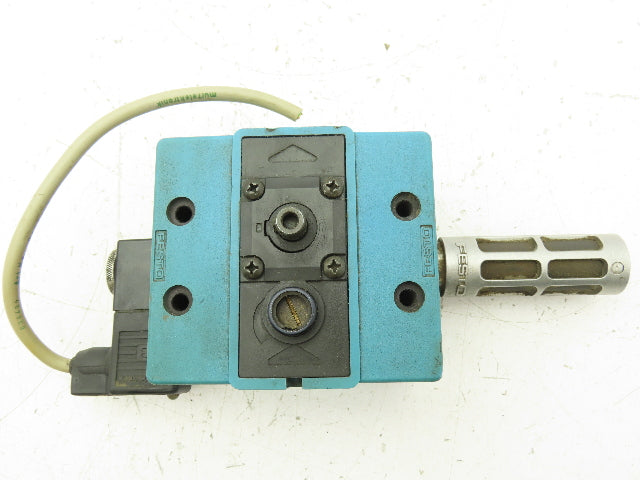 Festo MFHE-3-3/8 Pneumatic Soft Start Solenoid Valve 3/2-way 145psi 24VDC