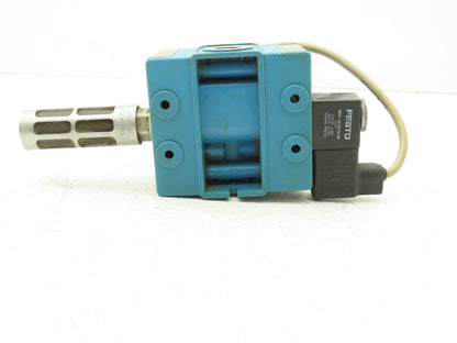 Festo MFHE-3-3/8 Pneumatic Soft Start Solenoid Valve 3/2-way 145psi 24VDC