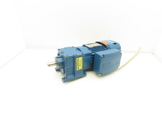 Sew Eurodrive R17 DRS71S4BE05HR Gearmotor w/Brake .33Hp 230/460V 15.8:1 107rpm