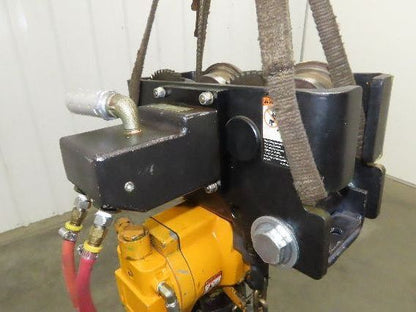 Ingersoll Rand HL2000 2 Ton 4000Lb Pneumatic Air Hoist 16' Lift w/Power Trolley