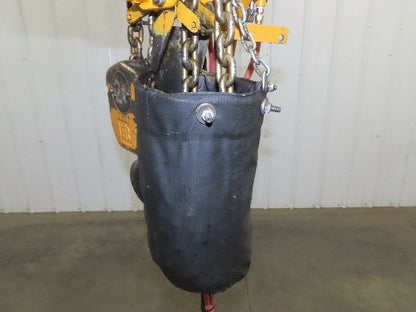 Ingersoll Rand HL2000 2 Ton 4000Lb Pneumatic Air Hoist 16' Lift w/Power Trolley