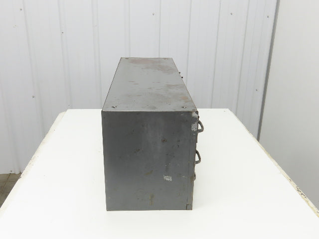 Equipto Antique 18 Drawer Metal Parts Cabinet 12" Deep 5-1/4" drawers