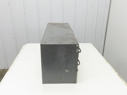 Equipto Antique 18 Drawer Metal Parts Cabinet 12" Deep 5-1/4" drawers