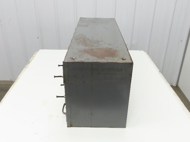 Equipto Antique 18 Drawer Metal Parts Cabinet 12" Deep 5-1/4" drawers