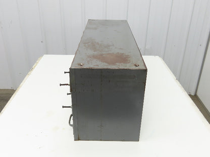 Equipto Antique 18 Drawer Metal Parts Cabinet 12" Deep 5-1/4" drawers