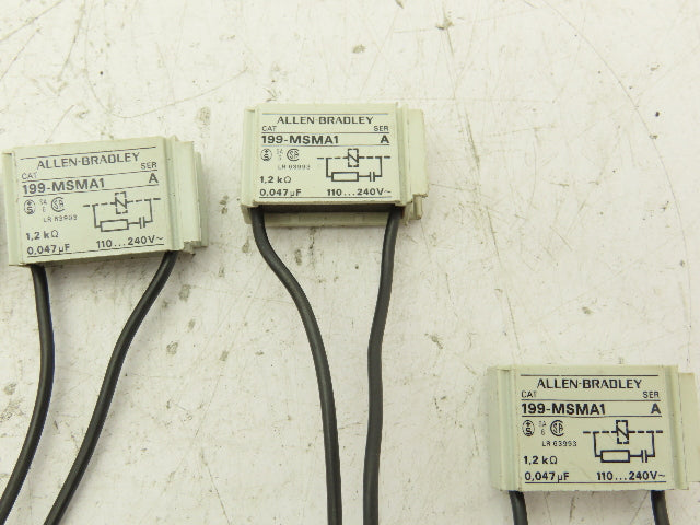 Allen Bradley 199-MSMA1 Surge Suppressor 240v 1.2k Ohm, 0.047 mF Lot of 14