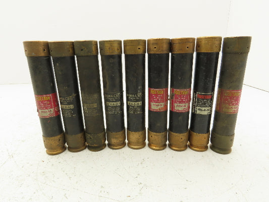 Buss Bussman FRSR50 FRS-R-50 Time Delay Fuse 50Amp RK5 600VAC 300VDC Lot of 9