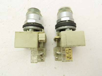 Square D 9001-KM1 Pushbutton Switch Green Series H 30mm Guarded Lot of 6