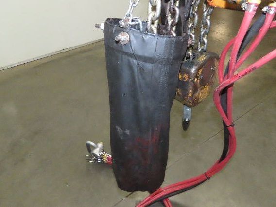 Ingersoll Rand HL200QK 2 Ton 4000Lb Pneumatic Air Hoist 11' 8"Lift Power Trolley