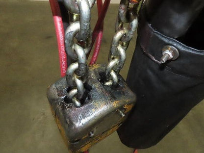 Ingersoll Rand HL200QK 2 Ton 4000Lb Pneumatic Air Hoist 11' 8"Lift Power Trolley