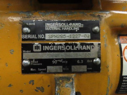 Ingersoll Rand HL200QK 2 Ton 4000Lb Pneumatic Air Hoist 11' 8"Lift Power Trolley