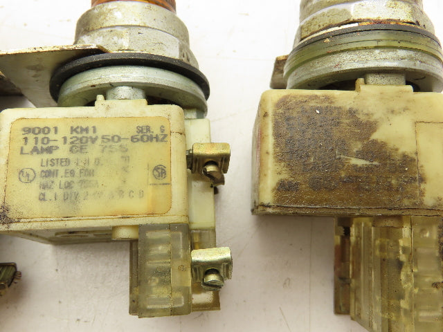 Square D 9001-KM1 Button Mixed Round Dome Illuminated Lot of 16