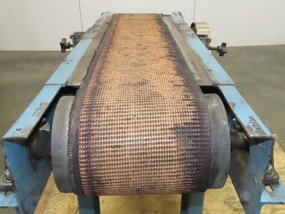 13"x 41" Belt Conveyor 8" Grip Top Belt 115/230V 1PH Chain Drive 50fpm Adj Ht