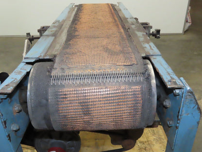 13"x 41" Belt Conveyor 8" Grip Top Belt 115/230V 1PH Chain Drive 50fpm Adj Ht