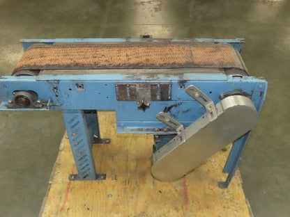 13"x 41" Belt Conveyor 8" Grip Top Belt 115/230V 1PH Chain Drive 50fpm Adj Ht