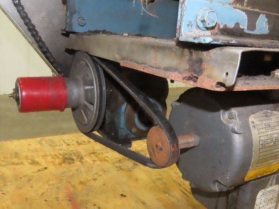 13"x 41" Belt Conveyor 8" Grip Top Belt 115/230V 1PH Chain Drive 50fpm Adj Ht