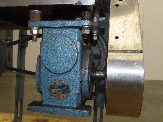13"x 41" Belt Conveyor 8" Grip Top Belt 115/230V 1PH Chain Drive 50fpm Adj Ht
