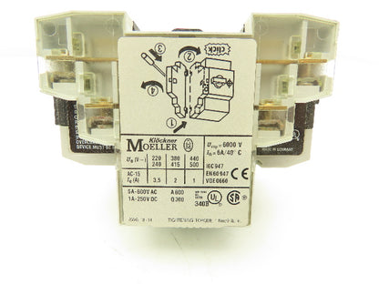 Moeller PKZMO-1 Manual Motor Starter 1A 600VAC 3PH 1/2HP Lot Of 6