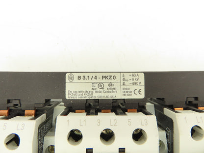Moeller PKZMO-10 Manual Motor Starter 10A 600VAC 3PH  Lot Of 5