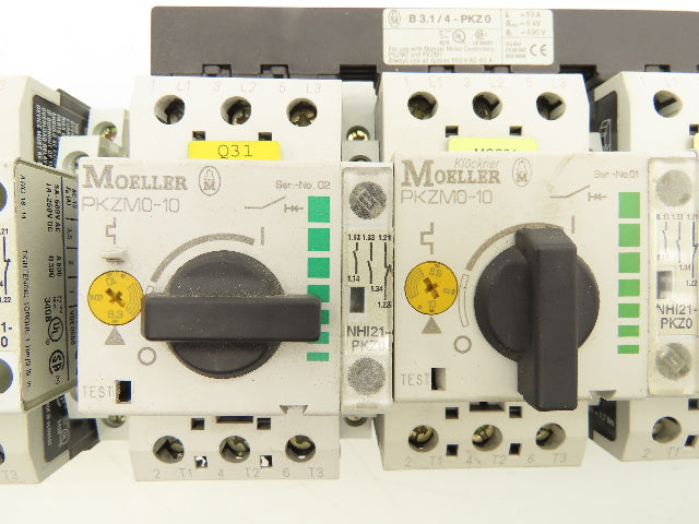 Moeller PKZMO-10 Manual Motor Starter 10A 600VAC 3PH  Lot Of 5