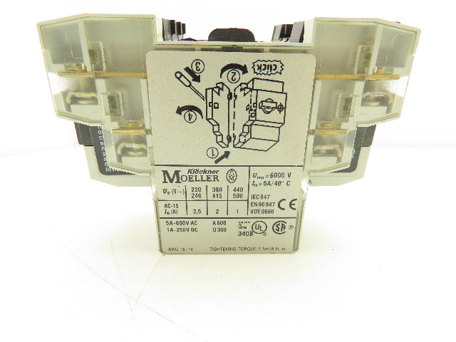 Moeller PKZMO-10 Manual Motor Starter 10A 600VAC 3PH  Lot Of 5