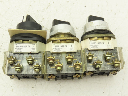 Allen Bradley 4 Position Selector Control Switches 30mm Lot of 3