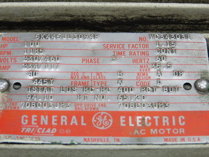 GE Vickers 4535V-60A38 Hydraulic 2 Pump Unit 38/60 GPM 2500 PSI 100Hp 230/460V