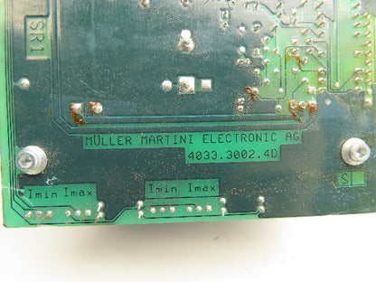 Lenze 4033.3002.4D Muller Martini Electronic AG PLC Circuit Board Card