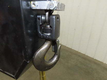 Yale KAL 1 Ton 2000Lb Pneumatic Air Chain Hoist 10' Lift Pendant w/Push Trolley