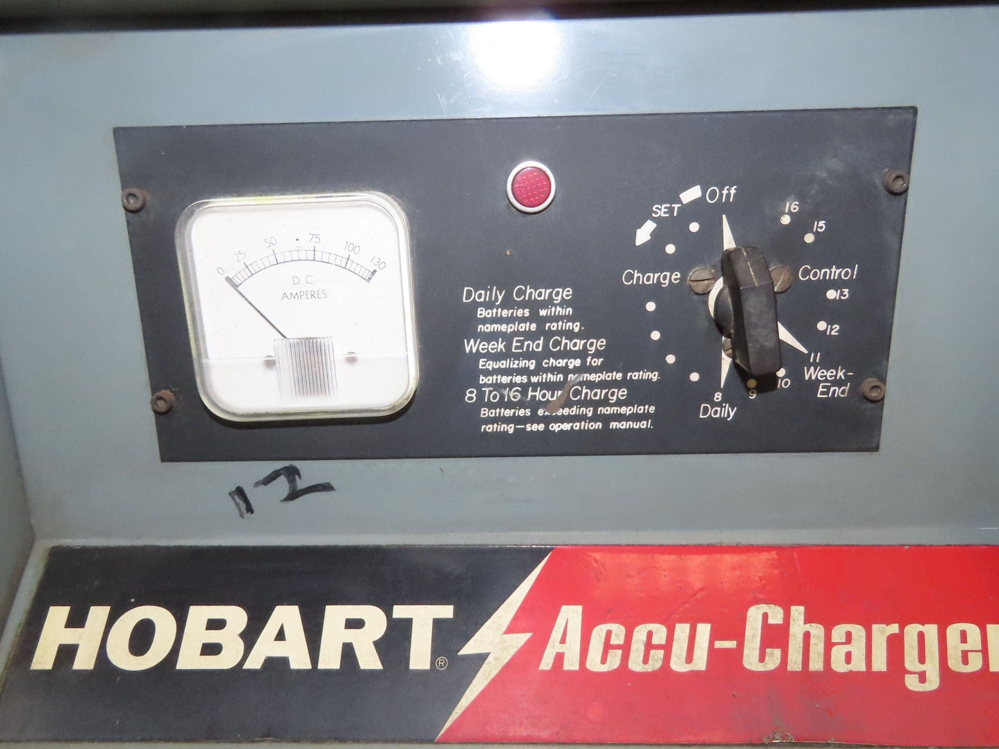 Hobart 450A1-6 Accu-Charge 12V Forklift Battery Charger 208/240/480V 1Ph 450Ah