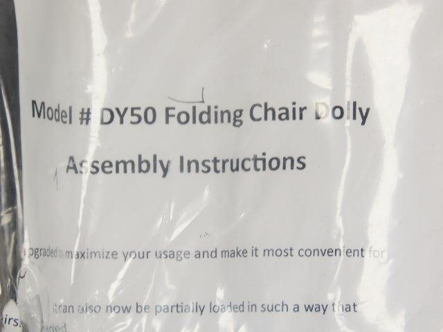 National Public Seating DY50 Folding Chair Dolly  Holds 50 Chairs 1000 Lb