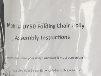 National Public Seating DY50 Folding Chair Dolly  Holds 50 Chairs 1000 Lb