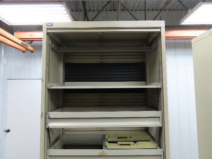 Wright Line Roll Up Door File Storage Cabinet Unit 36x18x83" Lot of 2